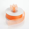 7/8" x 25 Yards Sheer Organza Ribbon - Orange