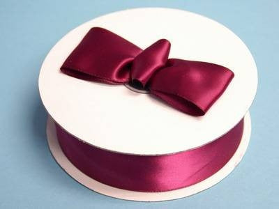 1.5" x 50 Yards Solid Satin Ribbon - Burgundy