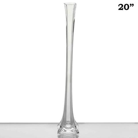 Eiffel Tower Vase, 20 (H), Clear
