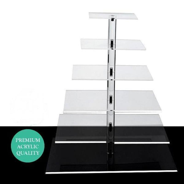 Square Clear Heavy Duty Acrylic Riser | Plastic Display Stand