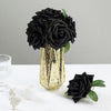 24 Roses | 5" Artificial Foam Flowers With Flexible Stem & Leaves