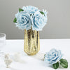 24 Roses | 5" Artificial Foam Flowers With Flexible Stem & Leaves