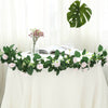 6ft | 20 Artificial Silk Roses Flower Garland, Hanging Vine