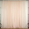 Pack of 2 | 5ft x 10ft Fire Retardant Sheer Organza Premium Curtain Panel Backdrops With Rod Pockets