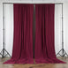 2 Pack | Fire Retardant Polyester Curtain Panel Backdrops With Rod Pockets - 10ftx10ft