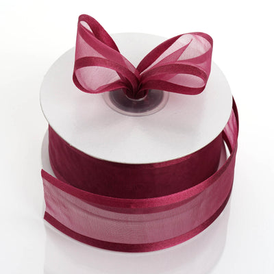 25 Yards | 1.5" Sheer Organza Ribbon With Satin Edges