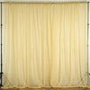 Pack of 2 | 5ft x 10ft Fire Retardant Sheer Organza Premium Curtain Panel Backdrops With Rod Pockets