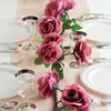 6ft | Artificial Silk Rose Hanging Flower Garland, Faux Vine