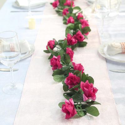 6ft | Artificial Silk Rose Garland UV Protected Flower Chain