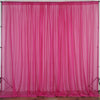 Pack of 2 | 5ft x 10ft Fire Retardant Sheer Organza Premium Curtain Panel Backdrops With Rod Pockets