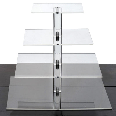 Square Clear Heavy Duty Acrylic Riser | Plastic Display Stand