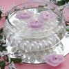 4 Pack | 2.5" Rose Flower Floating Candles, Wedding Vase Fillers