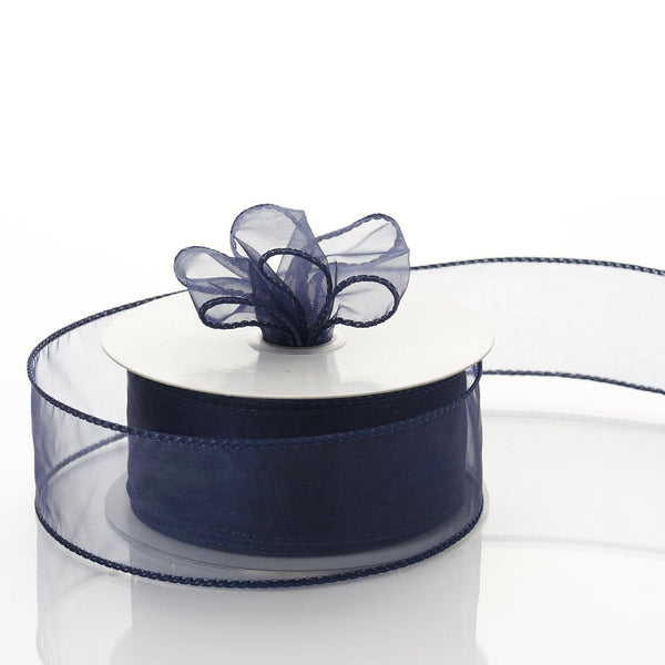 10 Yards | 1.5" Sheer Organza Wired Edge Ribbon