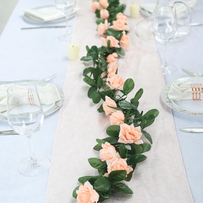 6ft | Artificial Silk Rose Garland UV Protected Flower Chain