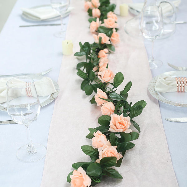 6ft | Artificial Silk Rose Garland UV Protected Flower Chain