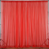 Pack of 2 | 5ft x 10ft Fire Retardant Sheer Organza Premium Curtain Panel Backdrops With Rod Pockets