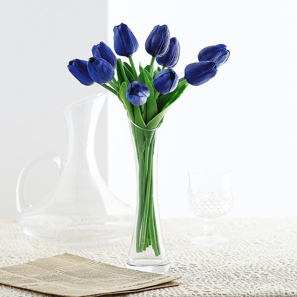 10 Stems | 13" Real Touch Artificial Foam Tulip Flower Bouquets