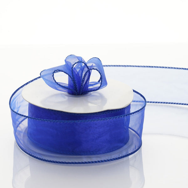 10 Yards | 1.5" Sheer Organza Wired Edge Ribbon