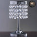 8" Crystal Beaded Chandelier Votive Pillar Candle Holder, Metal Tealight Candle Stand