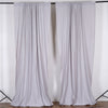 2 Pack | Fire Retardant Polyester Curtain Panel Backdrops With Rod Pockets - 10ftx10ft