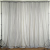 Pack of 2 | 5ft x 10ft Fire Retardant Sheer Organza Premium Curtain Panel Backdrops With Rod Pockets