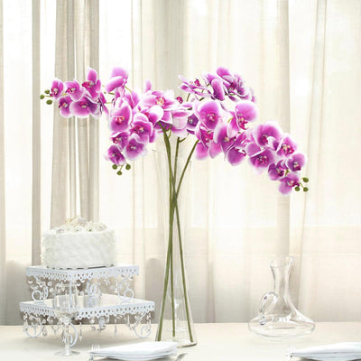 2 Stems | 40" Tall Artificial Silk Orchid Flower Bouquets