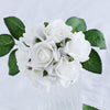 24 Roses | 2" Artificial Foam Flowers With Flexible Stem & Leaves