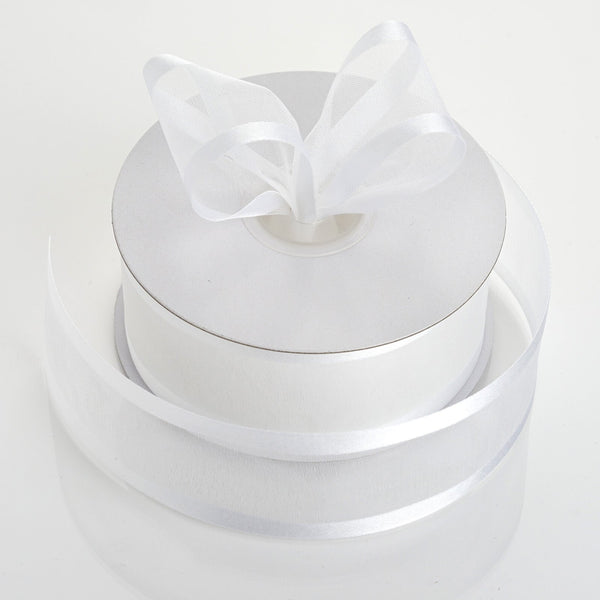 25 Yards | 1.5" Sheer Organza Ribbon With Satin Edges