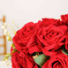 2 Bushes Red Silk Rose Bouquets – Real Touch Long Stem Artificial Flowers 18"