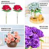 2 Bushes Cream Silk Rose Bouquets – Real Touch Long Stem Artificial Flowers 18"