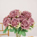 2 Bushes Dusty Rose Silk Rose Bouquets – Real Touch Long Stem Artificial Flowers 18"