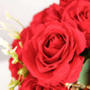 2 Bushes Red Silk Rose Bouquets – Real Touch Long Stem Artificial Flowers 18"