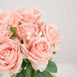 2 Bushes Light Blush Silk Rose Bouquets – Real Touch Long Stem Artificial Flowers 18"