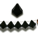20mm Crystal Garland Acrylic Raindrops Party Decoration - Black - 24 PCS