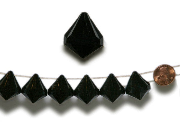 20mm Crystal Garland Acrylic Raindrops Party Decoration - Black - 24 PCS