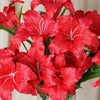 Casa Blanca Lily Artificial Silk Flowers - Red
