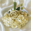 2 Pack | Champagne Rose & Hydrangea Artificial Silk Flowers Bouquet