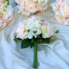 Rose & Hydrangea Bouquet Artificial Silk Flowers - Pink