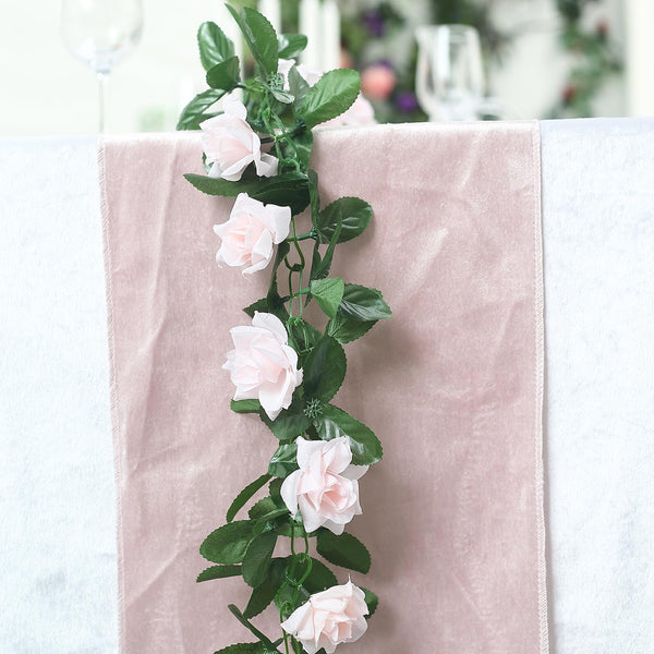 6FT Rose Chain Garland UV Protected Artificial Flower - Blush | Rose Gold