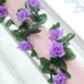 Silk Rose Garland Artificial Flowers - Lavender - 6 ft