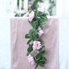 Silk Rose Garland Artificial Flowers - Pink - 6 ft