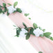 Silk Rose Garland Artificial Flowers - White - 6 ft