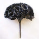 Velvet Rose Bouquet Artificial Flowers- Black