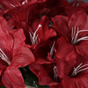 Eastern Lily Bush Artificial Silk Flowers - Burgundy
