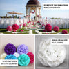 2 Pack | 7" White Flower Ball Silk Rose Pomander Kissing Ball