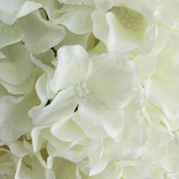 Hydrangea Kissing Ball Artificial Silk Flowers - Cream - 4 pack
