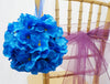 4 x ALWAYS SUNNY Hydrangea Kissing Balls - Royal Blue