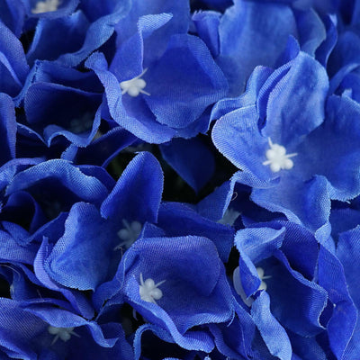Hydrangea Kissing Ball Artificial Silk Flowers - Royal Blue - 4 pack
