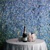 Hydrangea Artificial Flower Wall Mat Panel - Blue - 4 panels