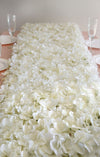 Hydrangea Artificial Flower Wall Mat Panel - Cream - 4 panels